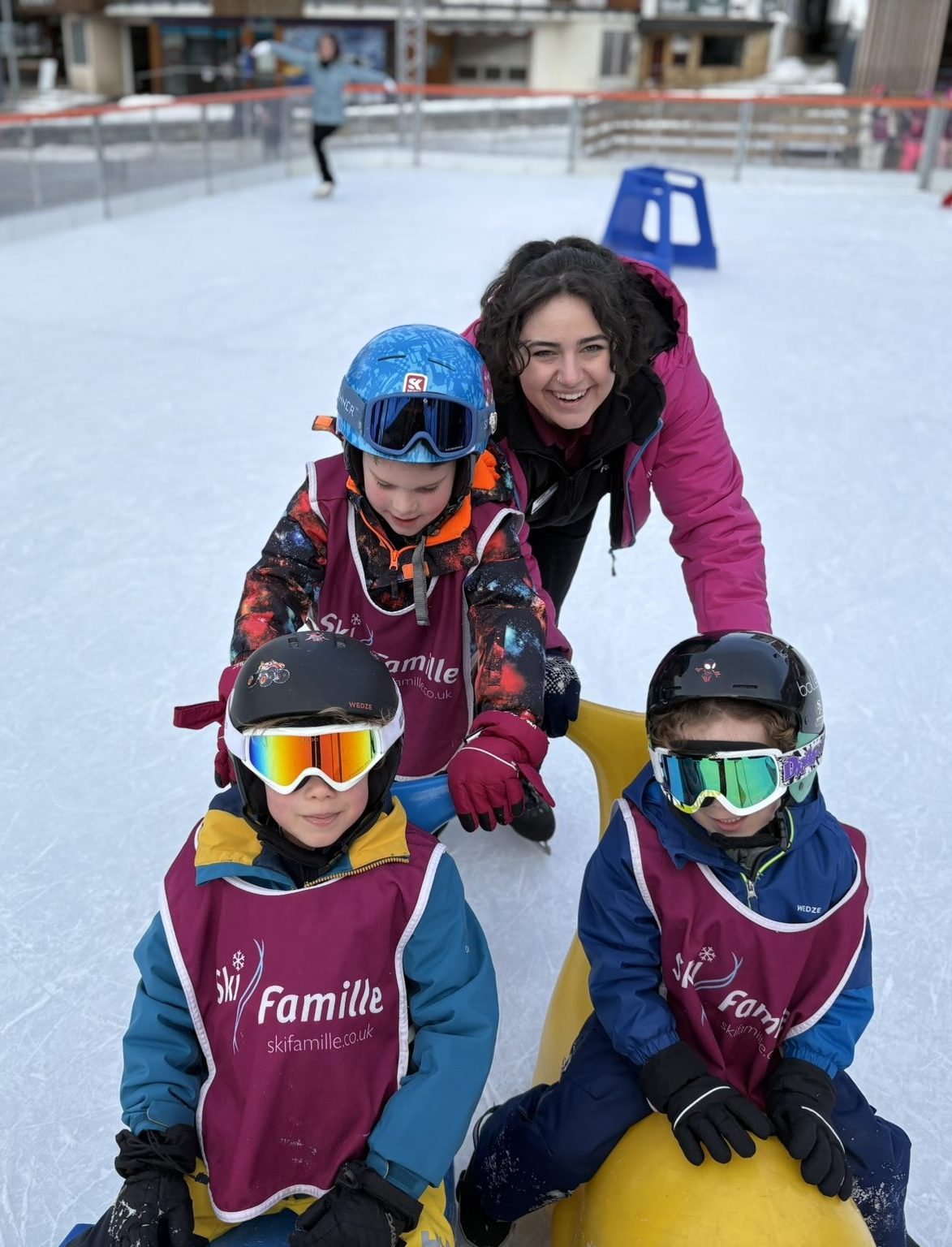 Ice skating in la plagne